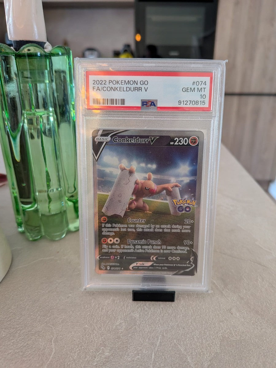 Conkeldurr V 074/078 - Pokémon GO (PSA 10) - Pokémon kaart