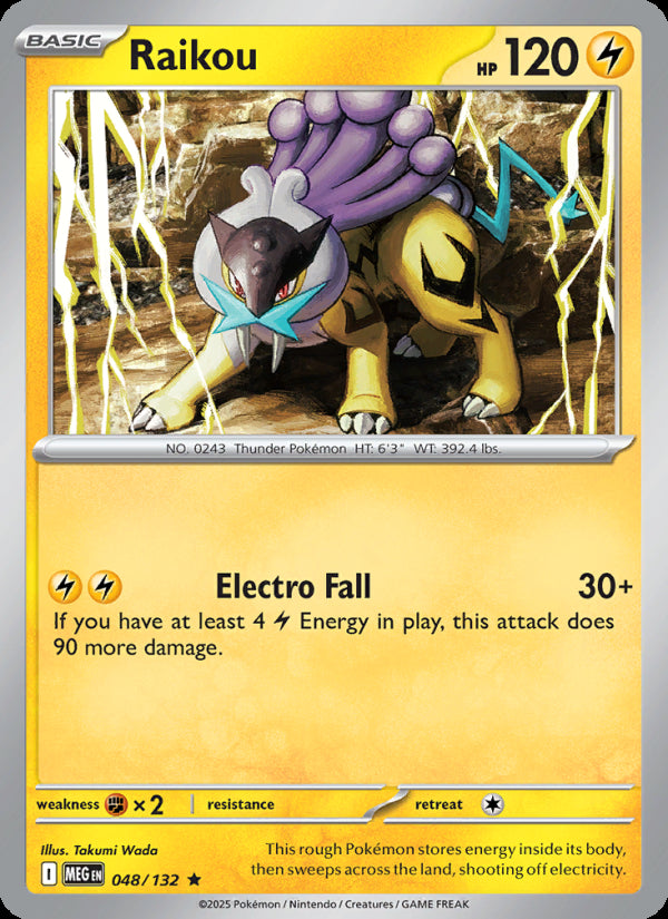 Raikou 048/132 - Mega Evolution - officiële kaartafbeelding