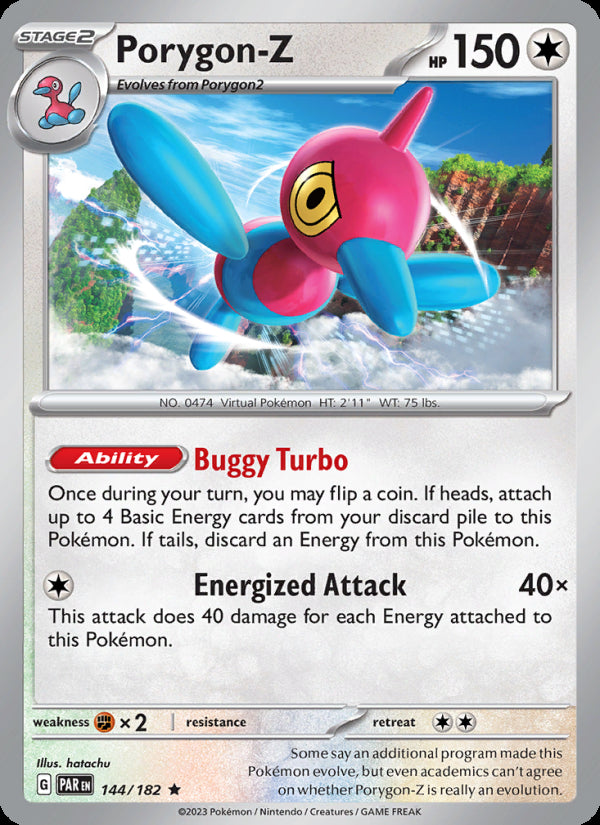 Porygon-Z 144/182 - Paradox Rift - officiële kaartafbeelding