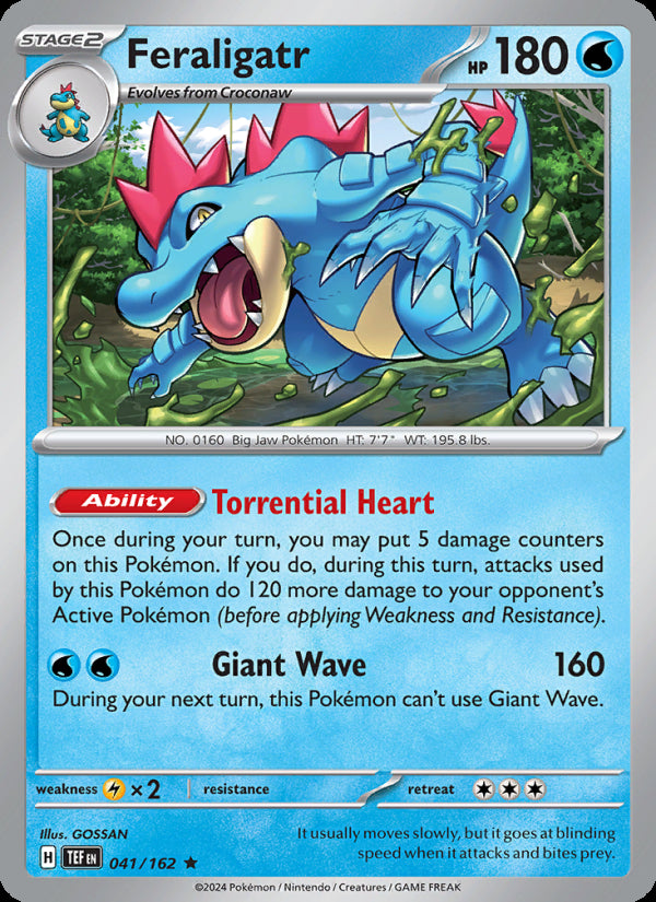 Feraligatr 041/162 - Temporal Forces - officiële kaartafbeelding