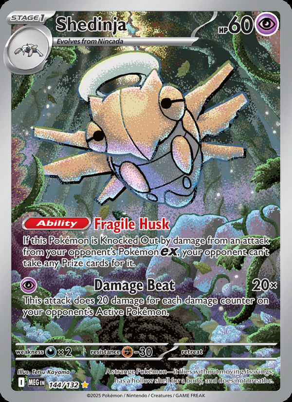 Shedinja 144/132 - Mega Evolution - officiële kaartafbeelding