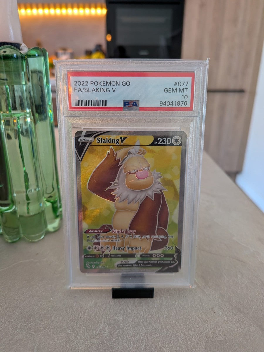 Slaking V 077/078 - Pokémon GO (Full Art) PSA 10 - Pokémon kaart